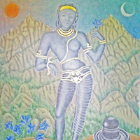 Shiva/Shakti - acrilico su tela / acrylic on canvas, 100x140  (2008)