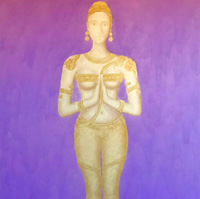 Namaste - acrilico su tela / acrylic on canvas, cm 100 x 140 (2015)