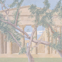 Temple - acrilico su tela / acrylic on canvas, cm 70x100  (1999)